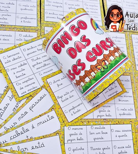 Bingo de Frases Cursivas