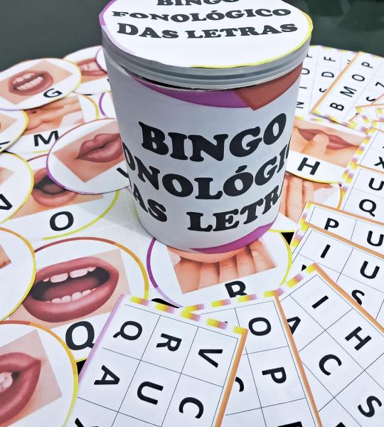 Bingo Fonológico das Letras