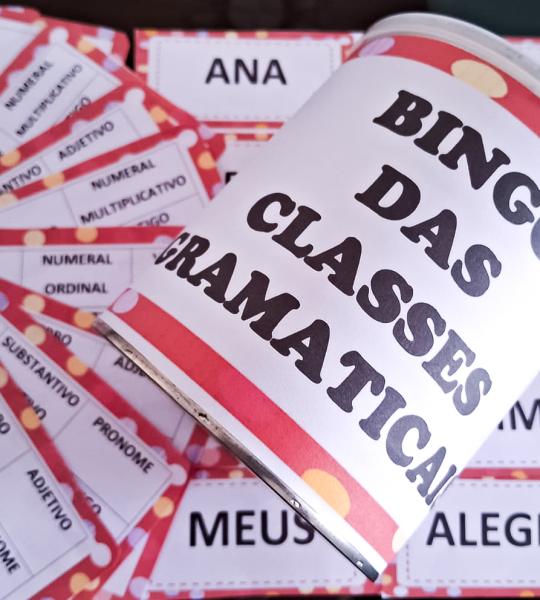 Bingo das Classes Gramaticais