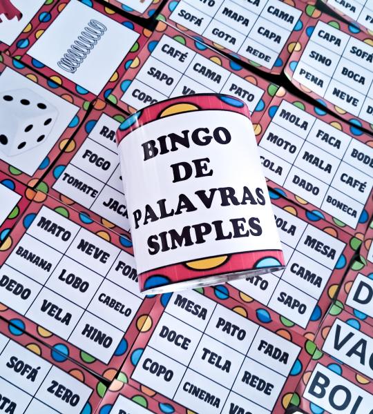 Bingo de Palavras Simples