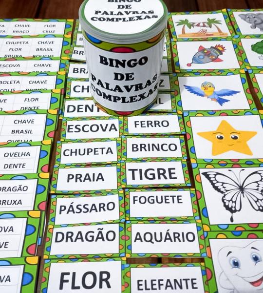 Bingo de Palavras Complexas