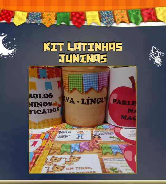 Kit Latinhas Juninas – Parlendas, Trava-Línguas e Símbolos Juninos para Sala de Aula