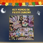 Kit Mimos de Festa Junina – Cones, Tags, Cartões e Caipiras Dançantes
