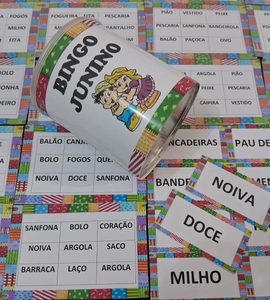Bingo Junino – Atividade Lúdica para Leitura, Escrita e Festa na Escola