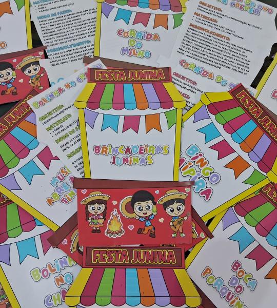 Brincadeiras Juninas – Atividades em Formato de Barraquinhas para Festas e Escolas