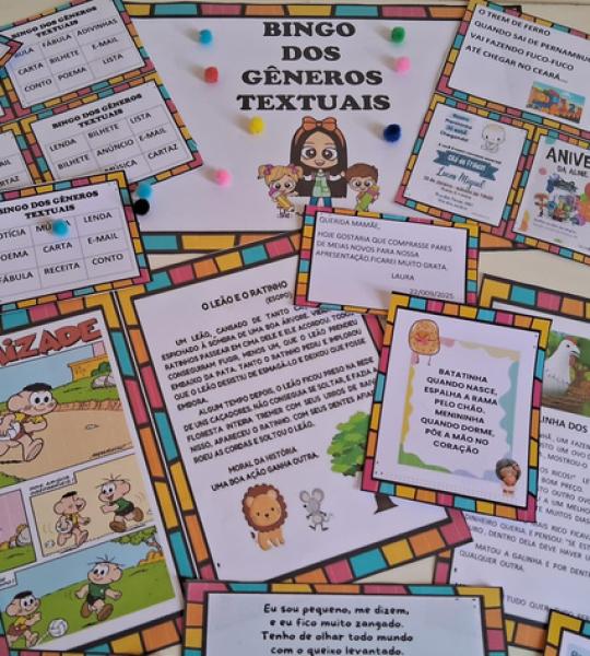 Bingo dos Gêneros Textuais - Recurso Educativo para Identificação de Textos