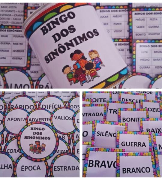 Bingo dos Sinônimos - Recurso Educativo para Aprender Palavras Similares