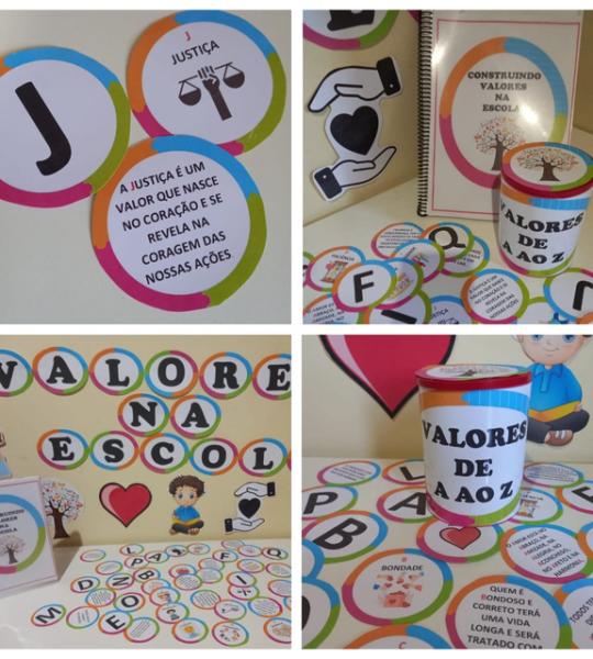 Valores de A a Z - Recurso Educativo para Aprender Valores e Alfabetização