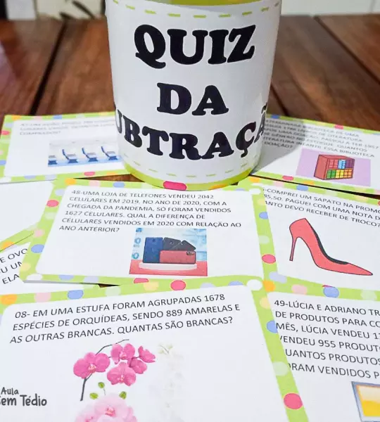 Quiz da Subtração – Aprendizado Matemático de Forma Divertida