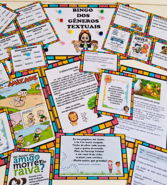Bingo dos Gêneros Textuais - Recurso Educativo para Identificação de Textos