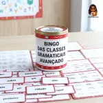 Bingo das Classes Gramaticais – Versão Avançada 1