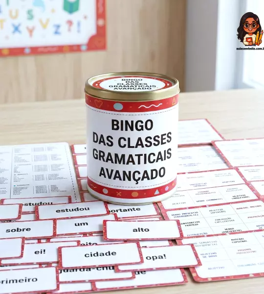 Bingo das Classes Gramaticais – Versão Avançada