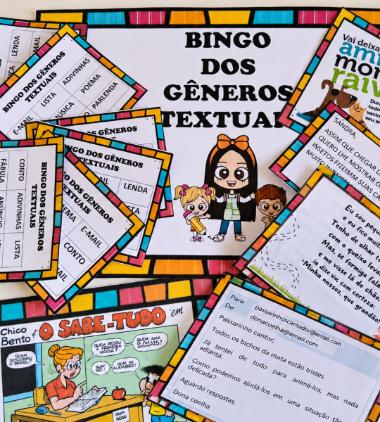 Bingo dos Gêneros Textuais - Recurso Educativo para Identificação de Textos