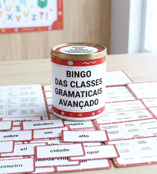 Bingo das Classes Gramaticais – Versão Avançada